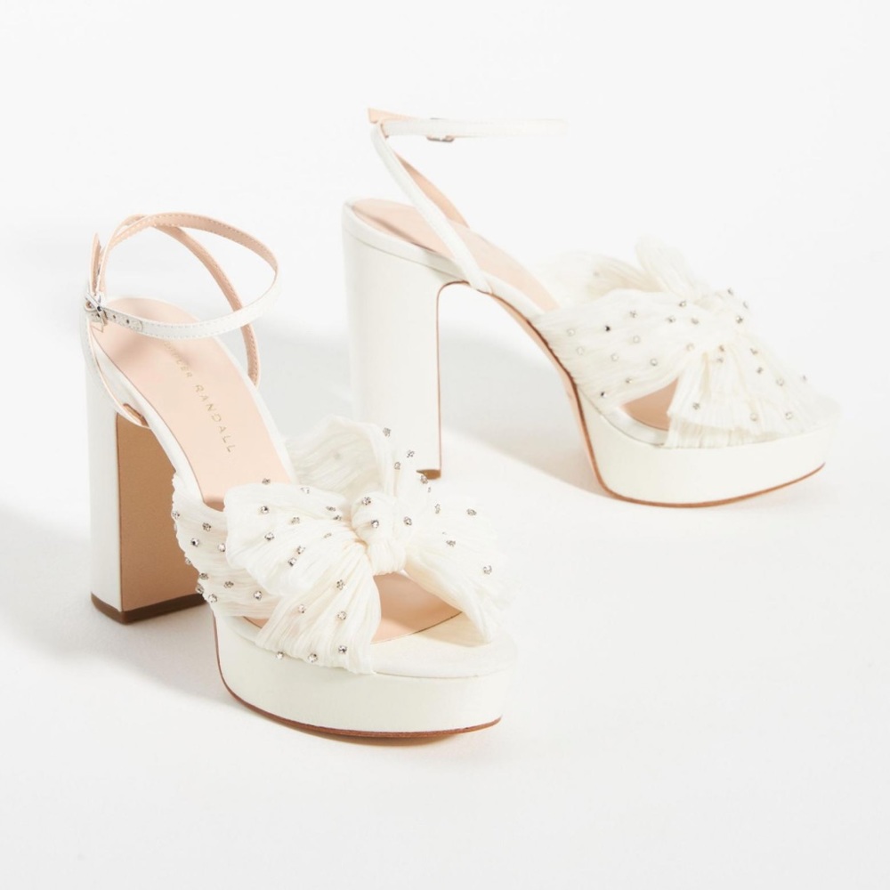 Loeffler Randall Natalia Rhinestone Platform Heels